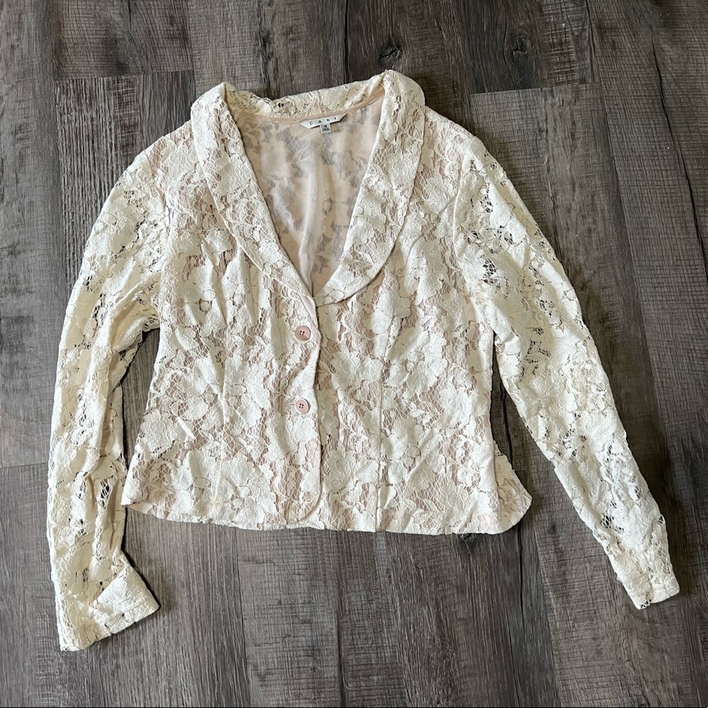 Cabi lace blazer
